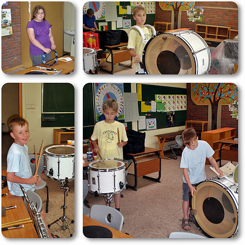 Fotoalbumseite zur Ferienpassaktion 2009 des Cadenberger Spielmannszuges - Klick auf die Bilder vergrert.