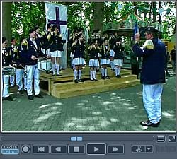 Video-Clip: Konzert des Cadenberger Spielmannszuges beim Schützenfest am Sonntag, 28.06.2009 - Klick auf das Foto startet den Download ...