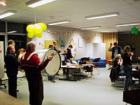 Probe des Cadenberger Spielmannszugs am  11.4.07 - Klick vergrert