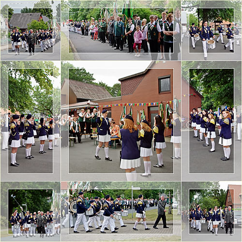 Fotoalbum zum Schützenfestsamstag mit dem Cadenberger Spielmannszug am 27.06.2009 - Klick auf die kleinen Fotos vergrößert.