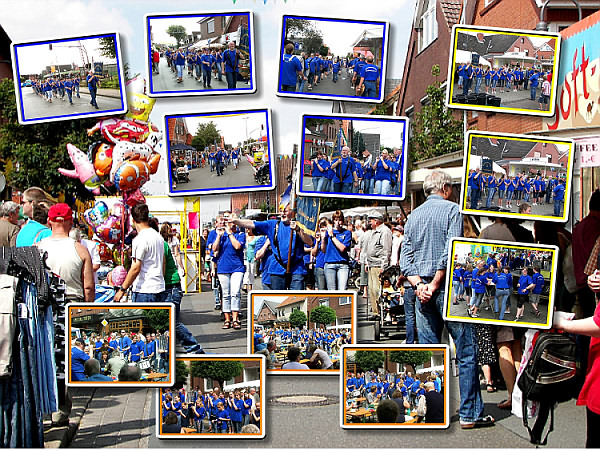 Der Spielmannszug beim Cadenberger Straenfest 2007 - Klick vergrert