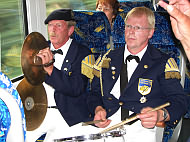 Cadenberger Spielmannszug bei der metronom-Zugprsentation am 25.8.07 Hans Stve, Uwe Schumacher - Klick vergrert